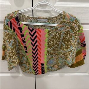 Urban Outfitters Colorful Knit Crop Top